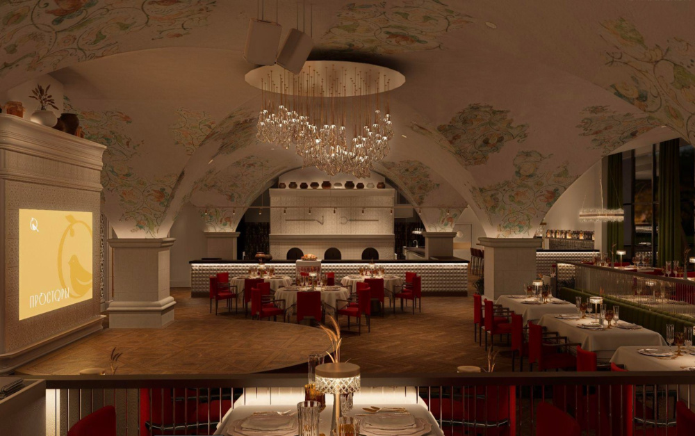 Interiors of a country hotel near Anapa