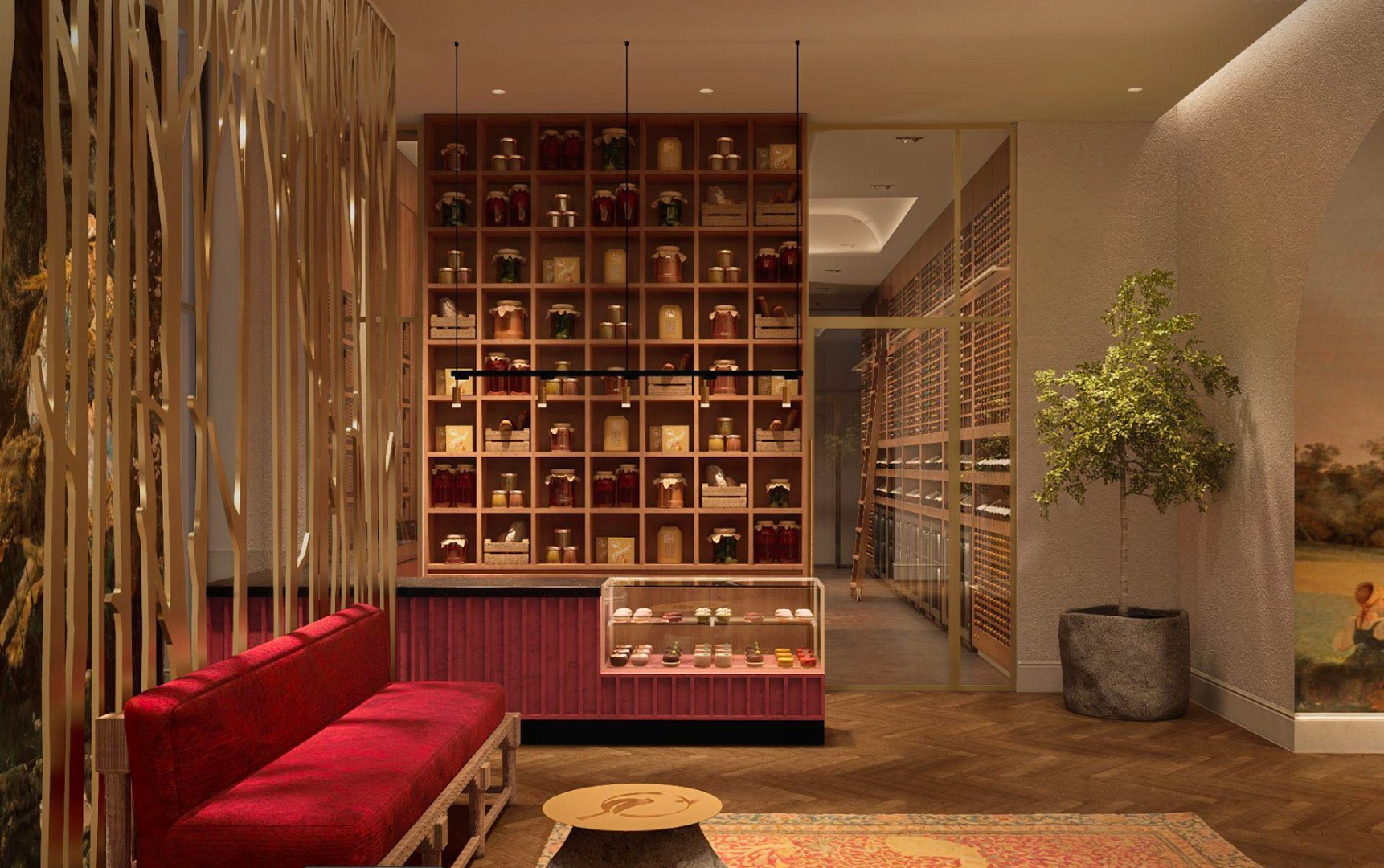 Interiors of a country hotel near Anapa