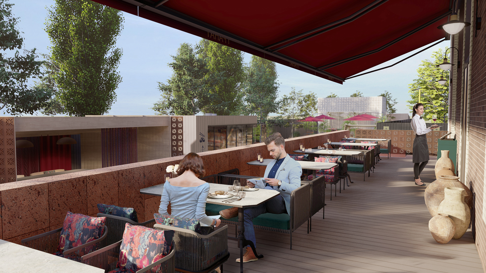 GRANAT Restaurant Landscape Concept by PROJECT architectural bureau