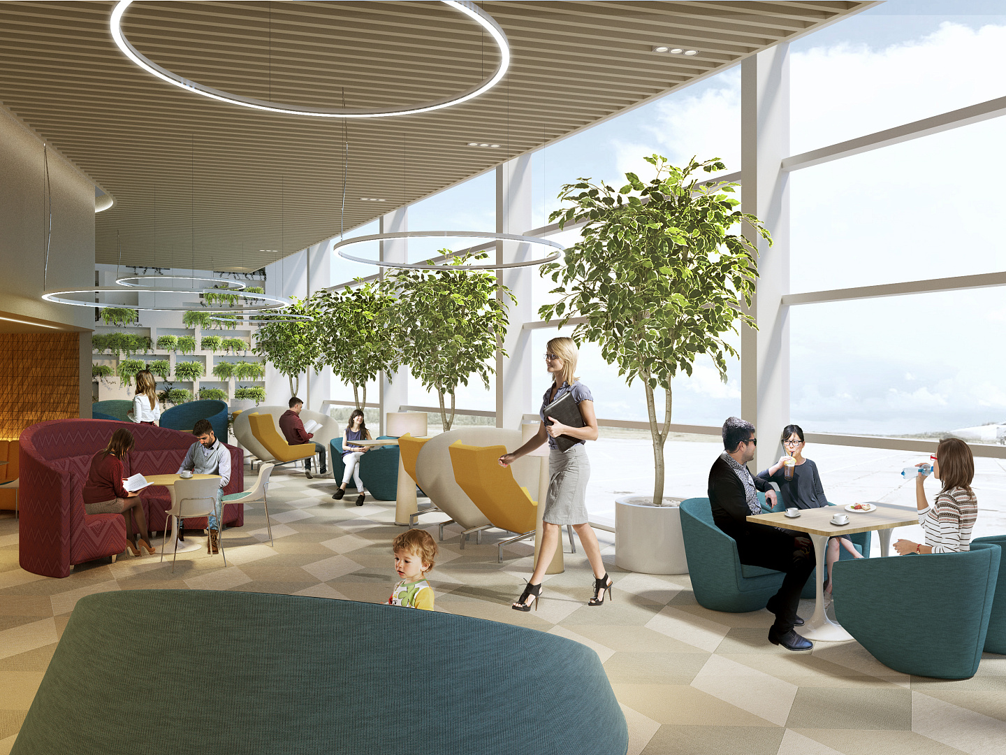 Airport Interior Competition Concept by PROJECT architectural bureau