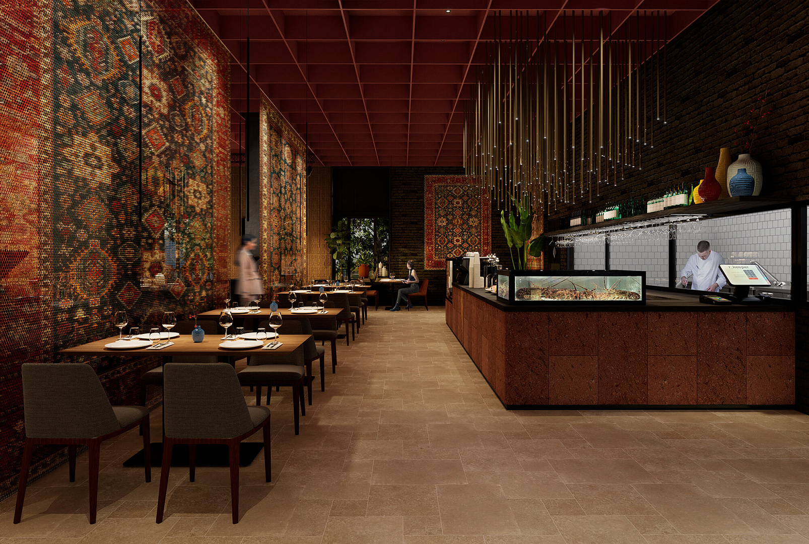 GRANAT Restaurant by PROJECT architectural bureau