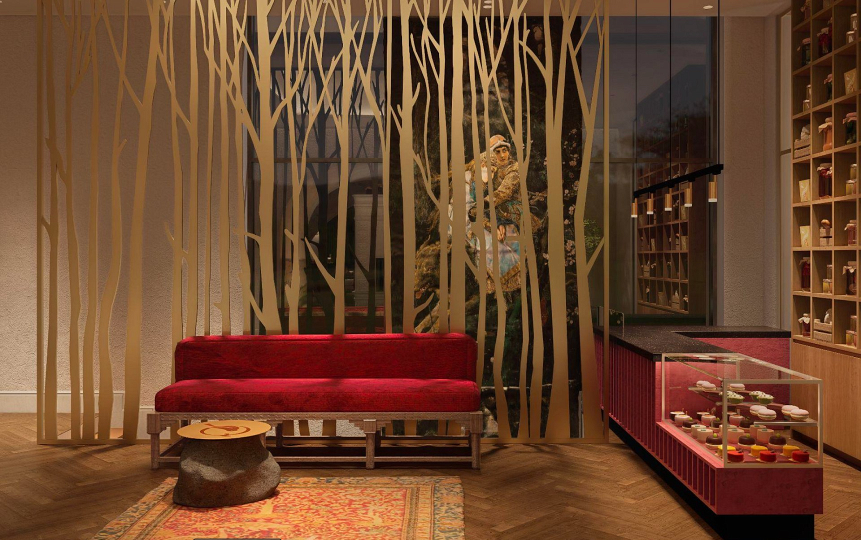 Interiors of a country hotel near Anapa