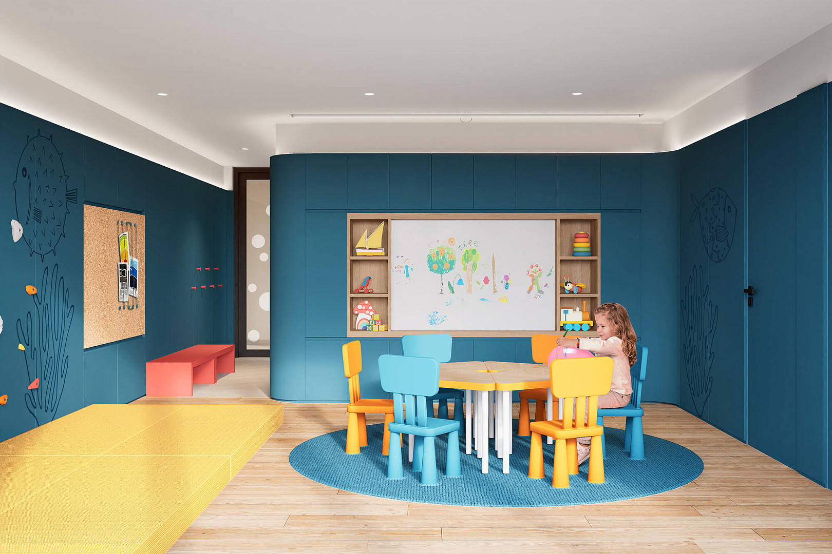 Public interiors of Tivat Residence apartments