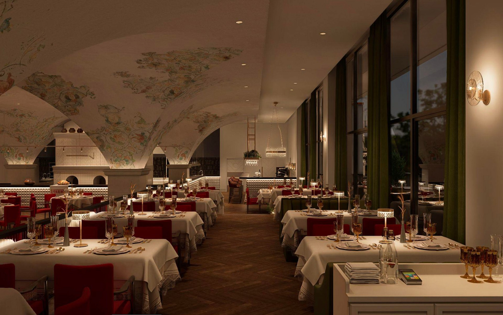 Interiors of a country hotel near Anapa