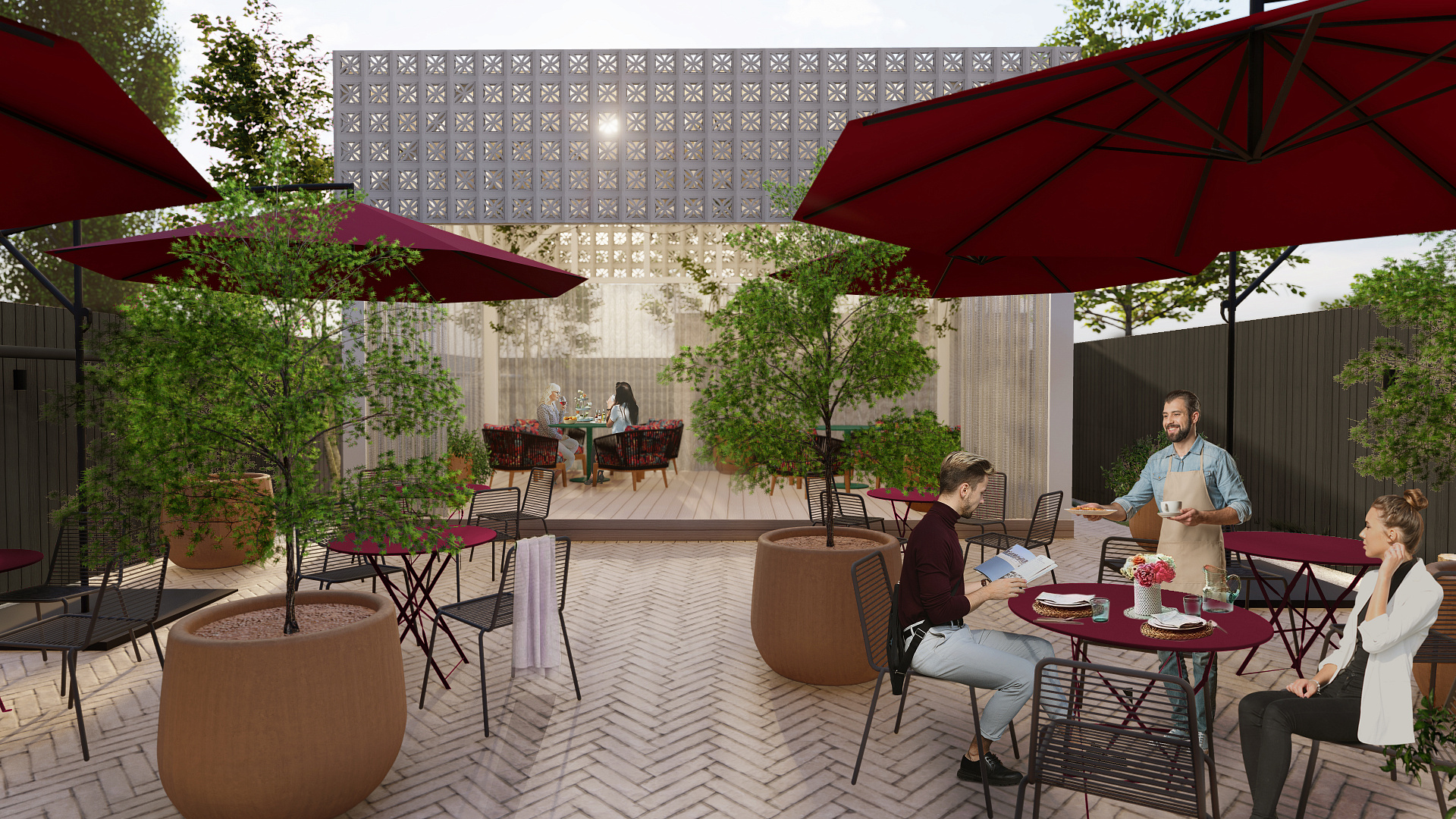 GRANAT Restaurant Landscape Concept by PROJECT architectural bureau
