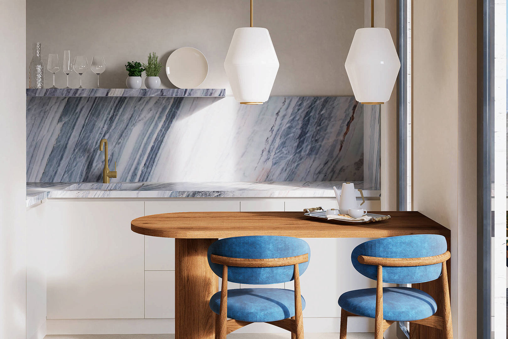 Public interiors of Tivat Residence apartments