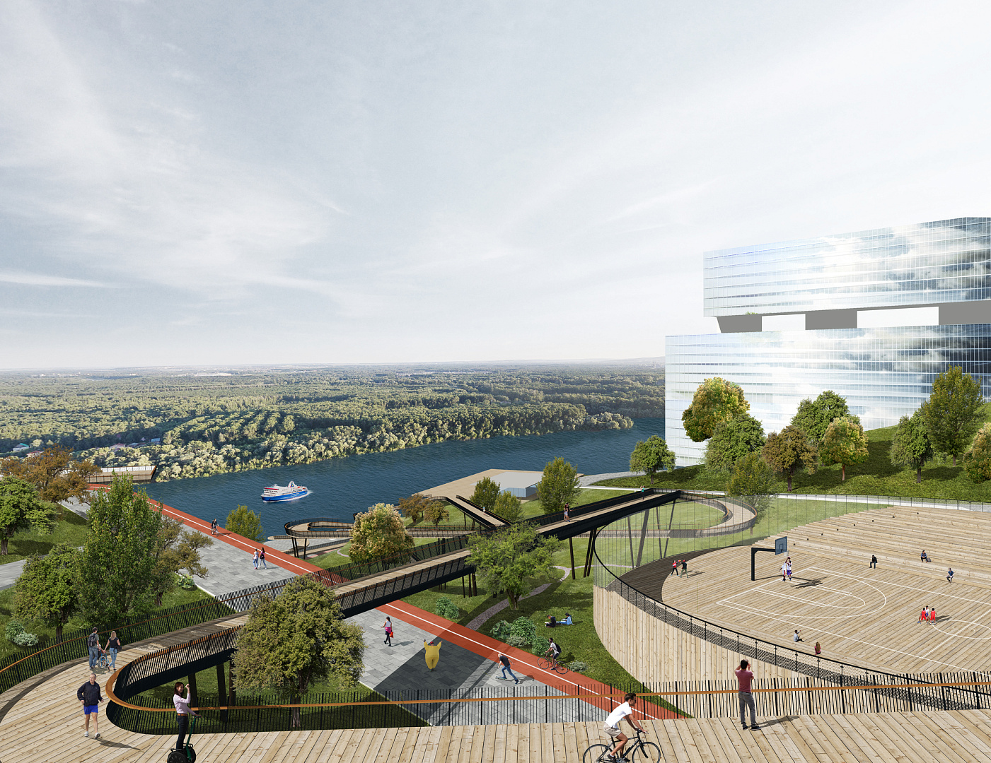 Belaya River Embankment Concept in Ufa by PROJECT architectural bureau