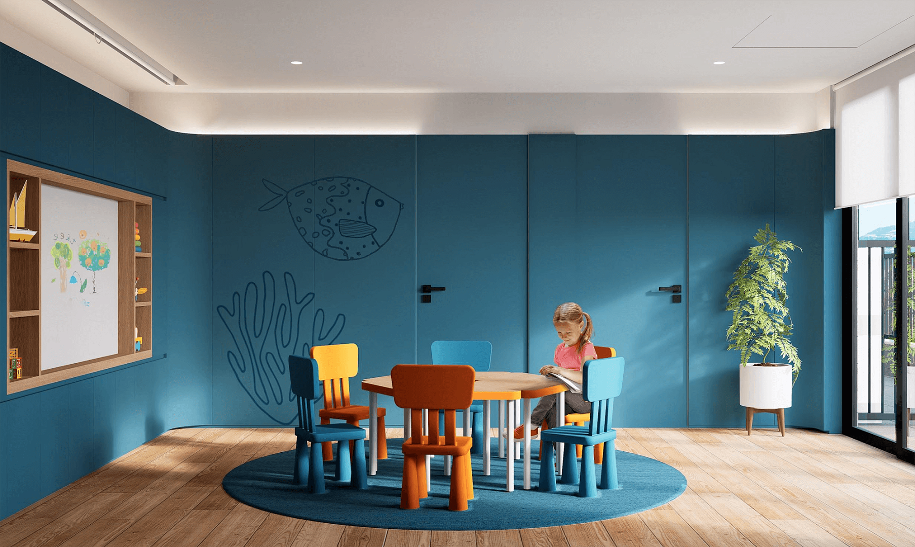 Public interiors of Tivat Residence apartments