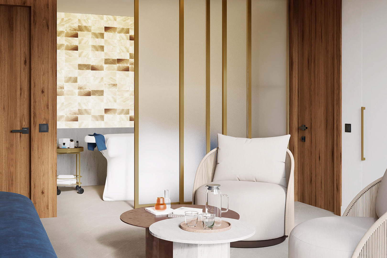 Public interiors of Tivat Residence apartments