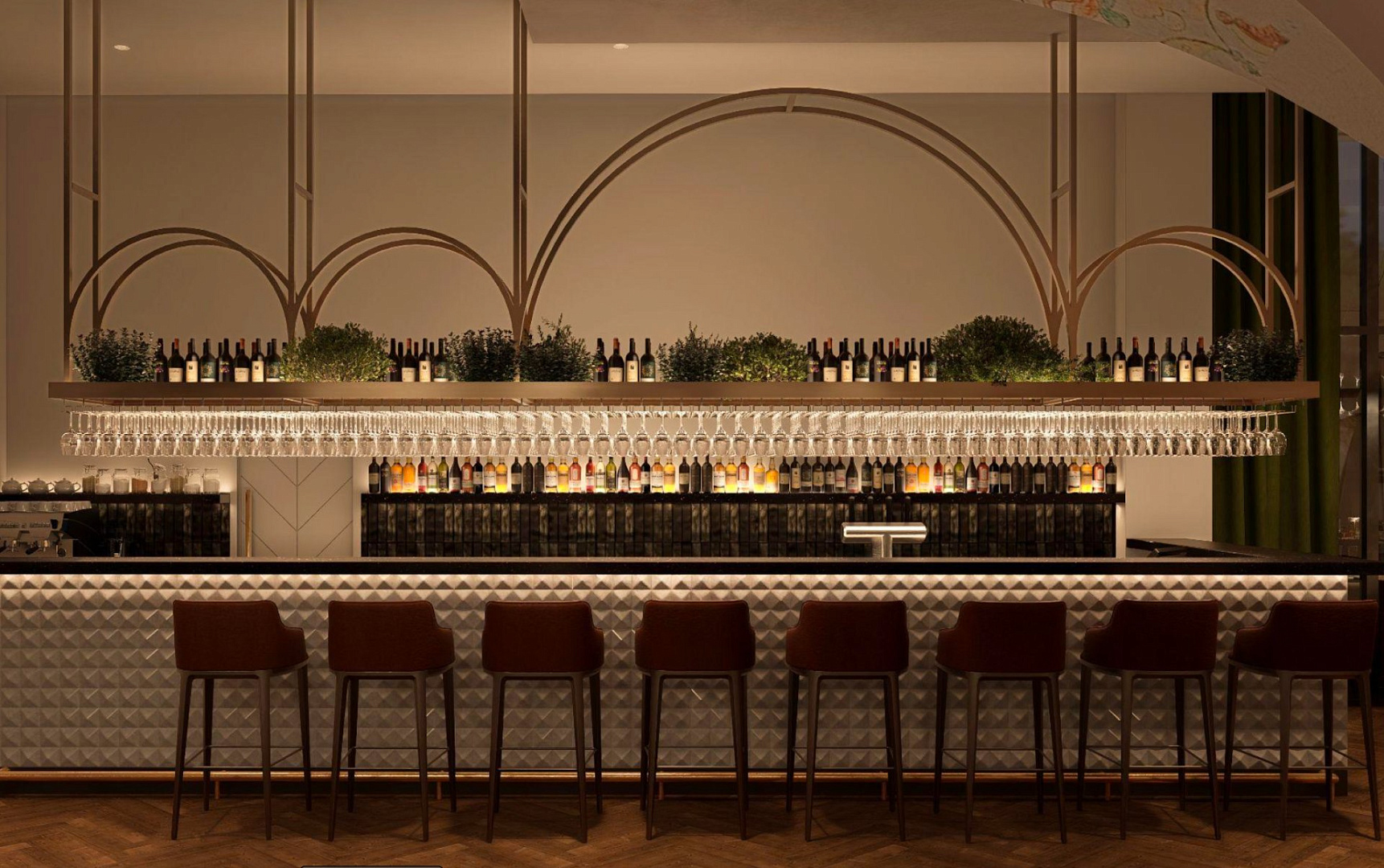 Interiors of a country hotel near Anapa
