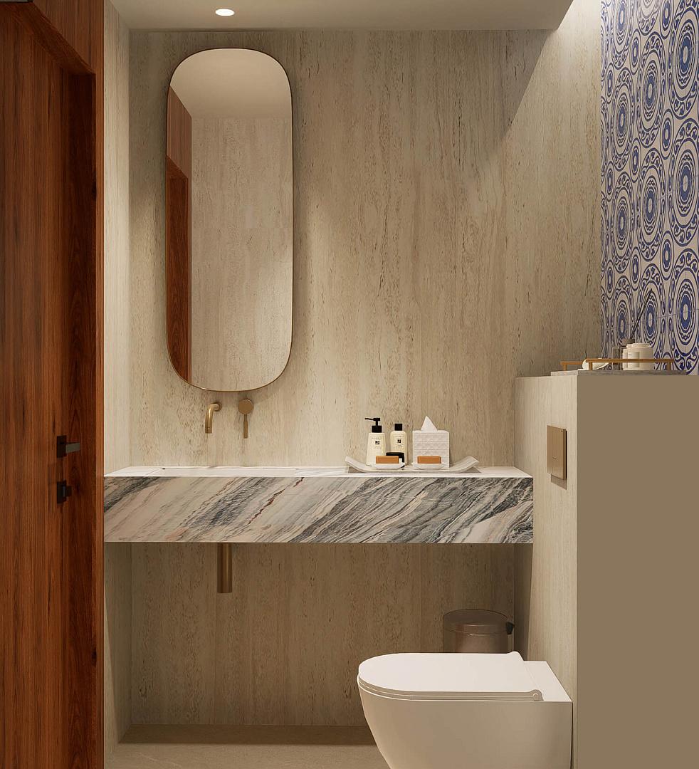 Public interiors of Tivat Residence apartments