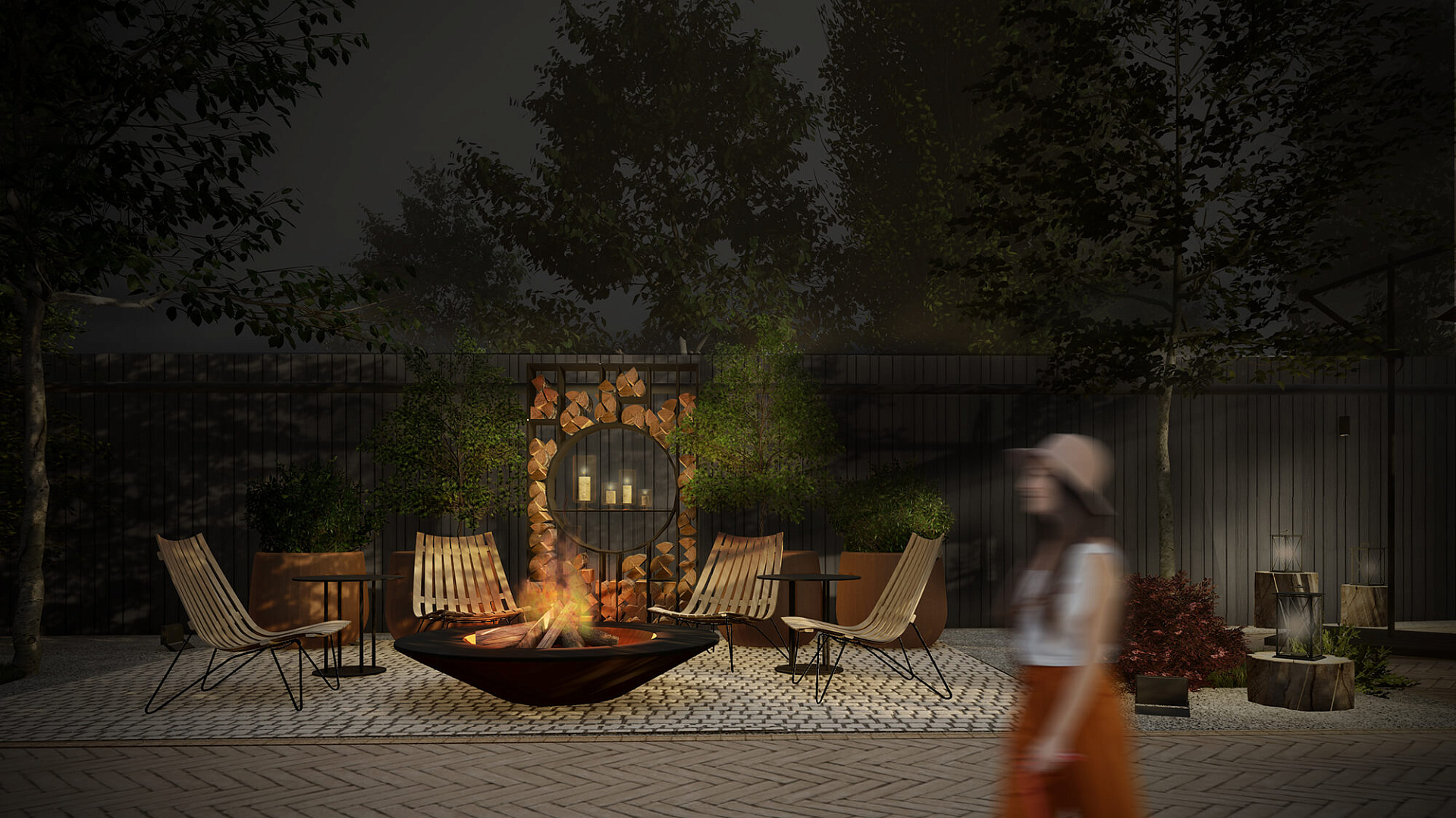 GRANAT Restaurant Landscape Concept by PROJECT architectural bureau